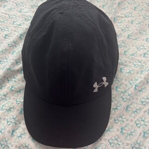 Under Armour Black and Silver Logo Cap